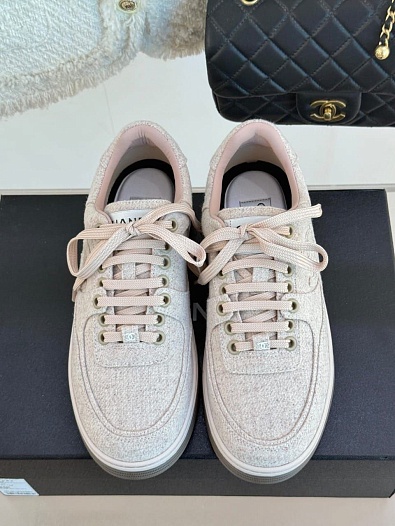 Женские кроссовки Chanel Premium - Pink   