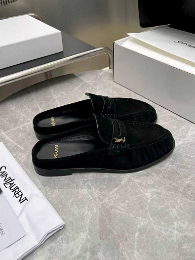 Женские замшевые мюли Yves Saint Laurent premium   