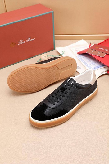 Мужские кроссовки Loro Piana Tennis Walk - Black   