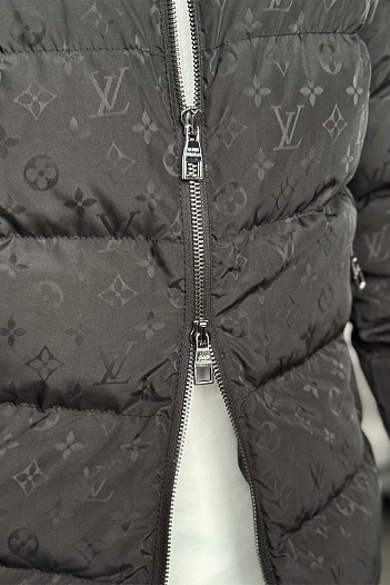 Мужская чёрная куртка Louis Vuitton monogram all-over   