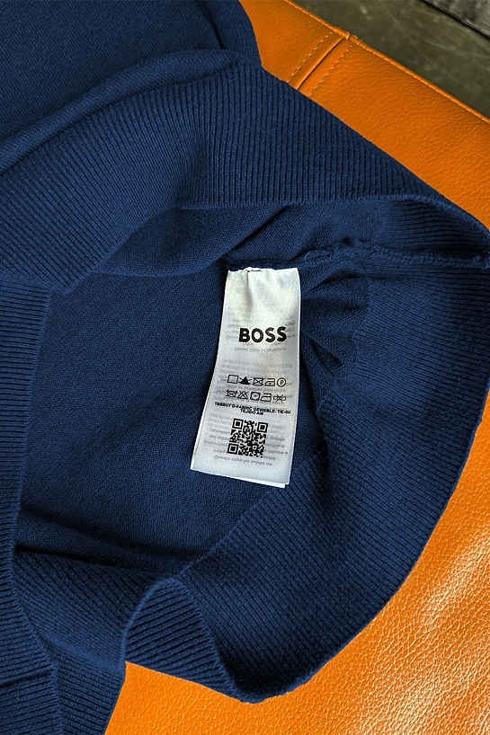 Мужской джемпер Hugo Boss тёмно-синего цвета