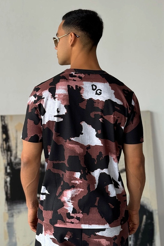 Мужская камуфляжная футболка Dolce&Gabbana