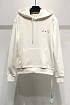Утеплённое белое худи Off-White logo-print
