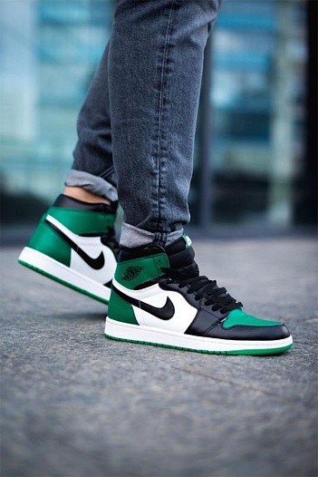 Кроссовки Nike Air Jordan 1 Retro High "Pine Green"   