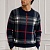 Мужская синяя кофта Burberry check pattern