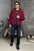 Мужской пуховик Moncler Fornas - Burgundy