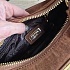 Замшевая сумка Prada re Edition 23x12 см - Brown