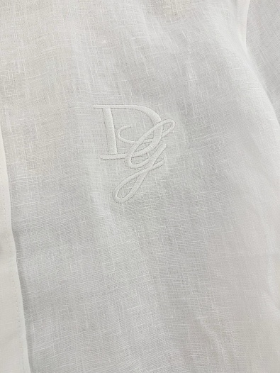 Льняная рубашка Dolce & Gabbana Premium - White   