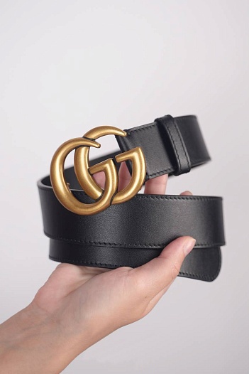 Кожаный ремень Gucci -  ширина 2 / 3 см, длина 80 / 85 см   