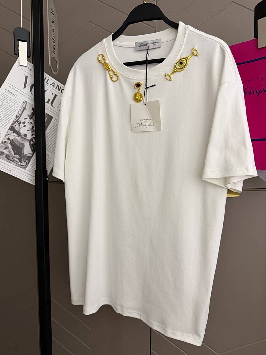 Женская базовая футболка Schiaparelli premium - White