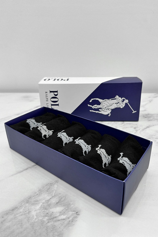 Комплект чёрных носков Роlо Ralрh Lаurеn