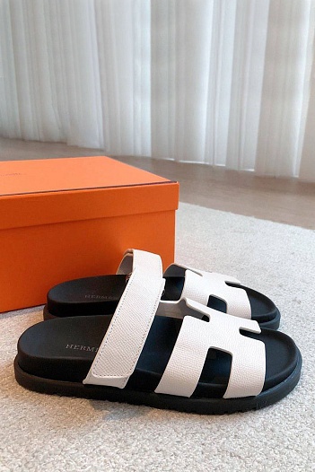Женские сандалии Hermes Premium - White   