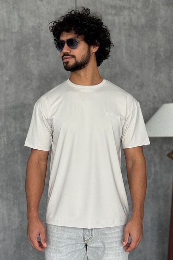 Мужская бежевая футболка Zilli   