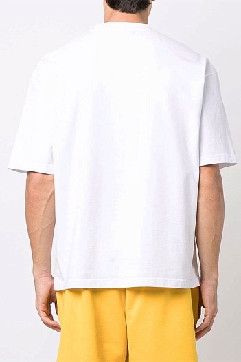 Белая оверсайз футболка Balenciaga Hulk   