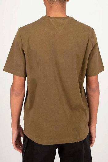 Коричневая оверсайз футболка Bottega Veneta basic   