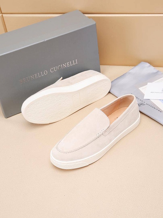 Мужские замшевые лоферы Brunello Cucinelli