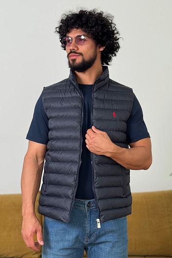 Мужской жилет синего цвета Polo Ralph Lauren   