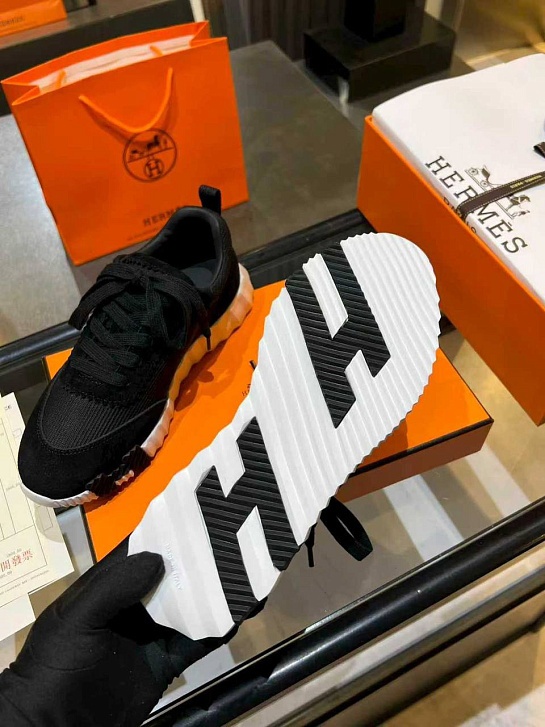 Женские комбинированные кроссовки Hermes Bouncing premium