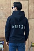 Мужское чёрное худи Amiri M.A. Core embroidered-logo