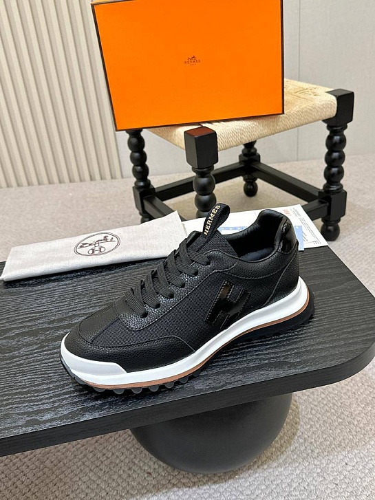 Мужские комбинированные кроссовки Hermes