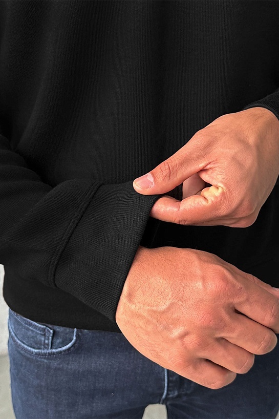 Утеплённая кофта Loro Piana zip-neck - Black