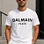 Футболка белого цвета Balmain Paris logo-print