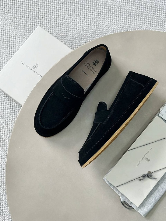 Мужские замшевые лоферы Brunello Cucinelli Premium