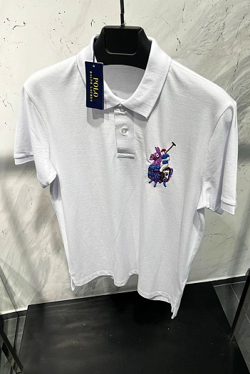 Поло белого цвета Polo Ralph Lauren x Fortnite   