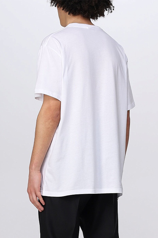 Мужская футболка Alexander McQueen белого цвета