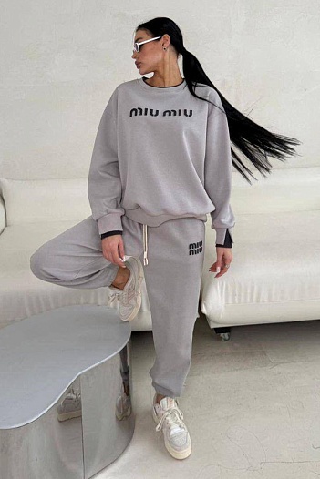Женский оверсайз костюм MIU MIU premium   