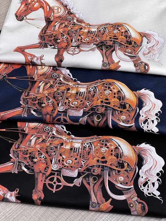 Футболка чёрного цвета Hermes Premium