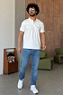 Мужское белое поло Kiton embroidered logo