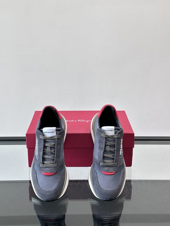 Мужские комбинированные кроссовки Salvatore Ferragamo