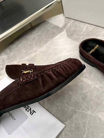 Женские замшевые мюли Yves Saint Laurent premium   