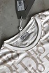 Белая мужская футболка Dior All-over Logo