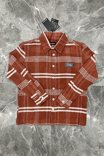 Утеплённая клетчатая рубашка Dsquared2   