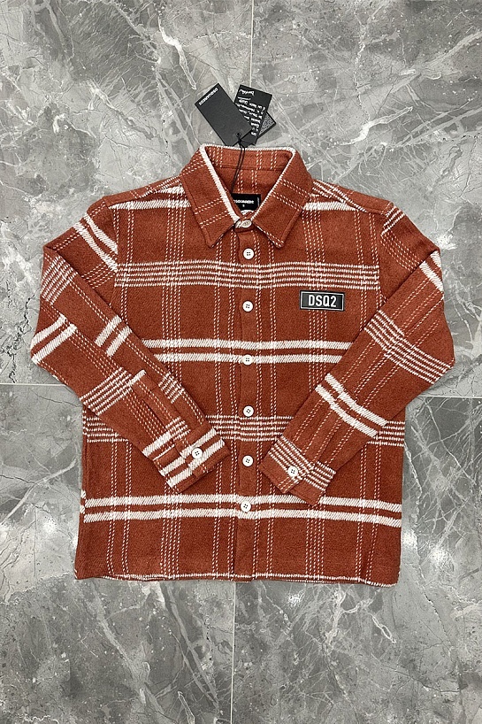 Утеплённая клетчатая рубашка Dsquared2