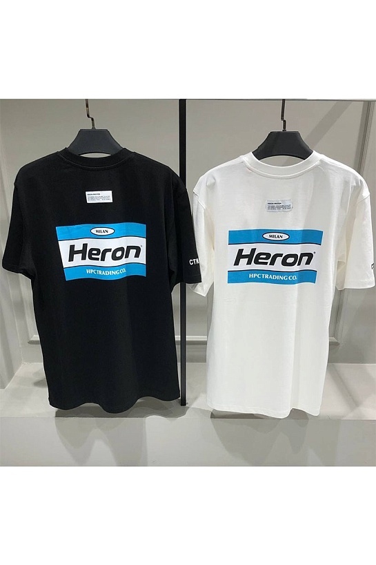 Мужская оверсайз футболка Heron Preston Eagle - Black