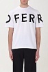 Мужская белая футболка Ferragamo logo-print