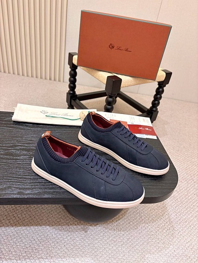 Мужские кроссовки Loro Piana Soho 2.0 Walk - Navy   
