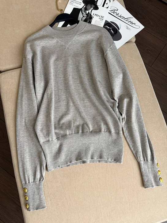 Женский трикотажный свитер Schiaparelli Premium - Grey