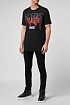 Футболка чёрного цвета Philipp Plein rhinestones