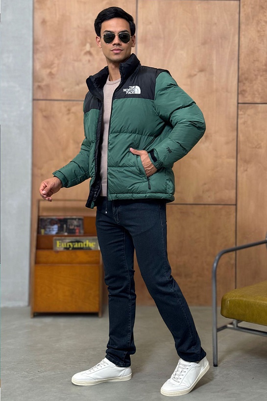 Зелёный пуховик The North Face 1996 Retro Nuptse