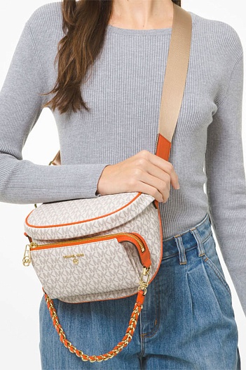 Женская кожаная сумка Michael Kors Slater 23x15 см (2 расцветки)   
