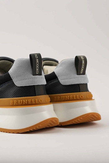 Мужские кроссовки Brunello Cucinelli чёрного цвета   