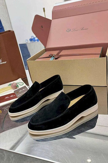 Женские заишевые лоферы Loro Piana Summer Walk premium   