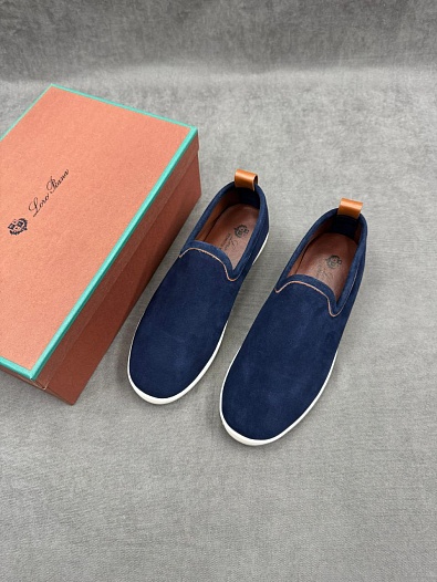 Мужские лоферы Loro Piana Venice Walk - Navy   