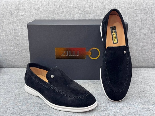 Мужские замшевые лоферы Zilli