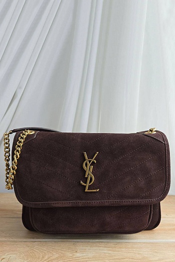 Замшевая сумка  Yves Saint Laurent 22x15 см   