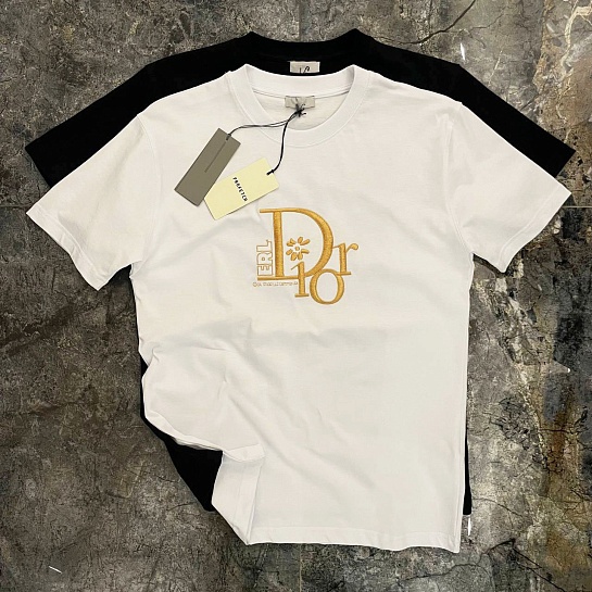 Футболка белого цвета Dior by ERL